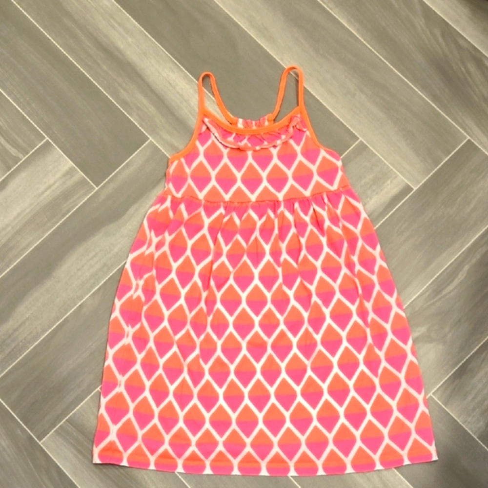 Carter's Orange and Pink Patterned Dress